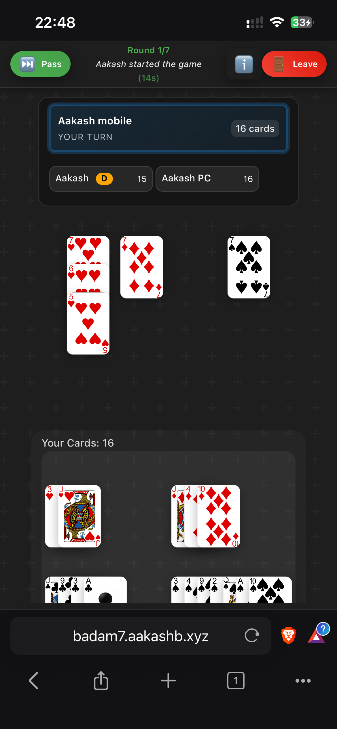 Mobile Pass Button